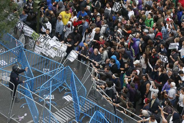 Masiva manifestación en Madrid