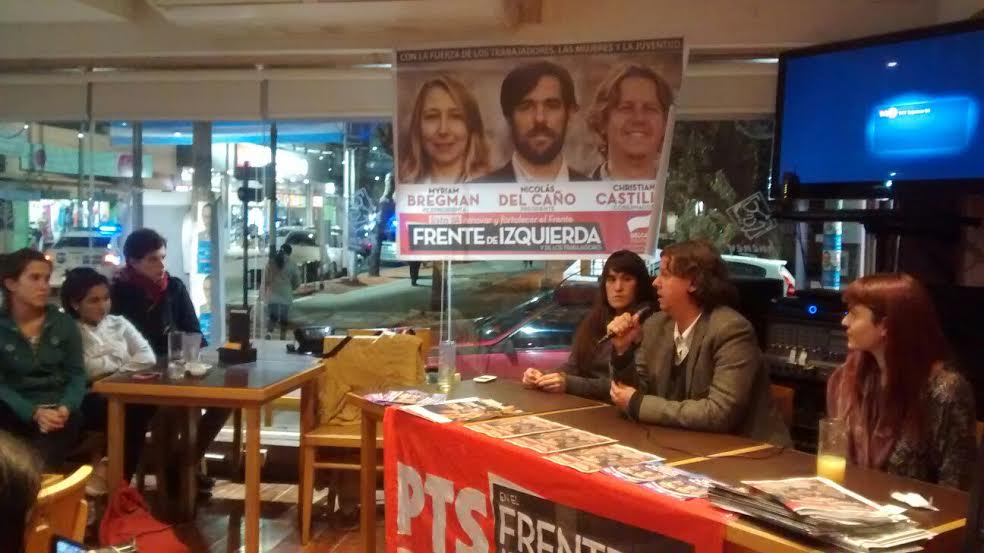 Christian Castillo visitó Cañuelas en el marco de una intensa campaña