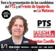 La Matanza: presentación de los candidatos y candidatas del FIT