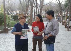 Alejandro Vilca con las comunidades originarias en la Puna y la Quebrada