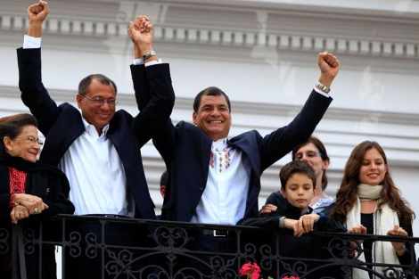 Correa reelecto en Ecuador