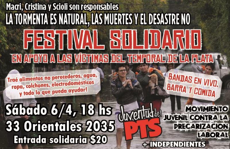 Sábado 6/4 - Festival solidario