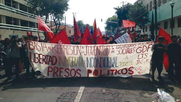 México: Gran campaña por la libertad de los detenidos el 10/6