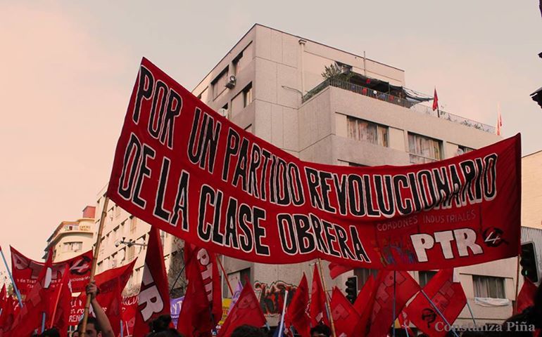 Chile: El PTR en las marchas y actos de repudio