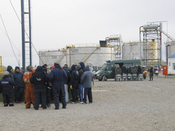  Importante jornada de lucha en Las Heras por la absolución de los trabajadores petroleros