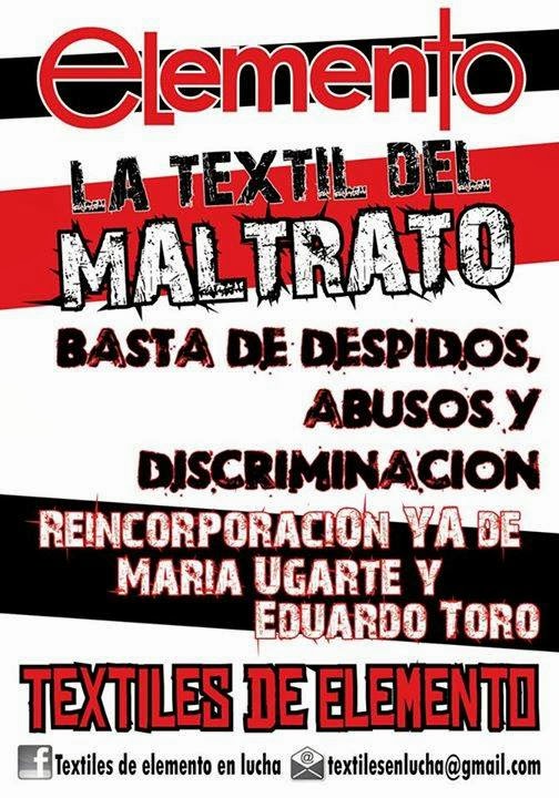 Textil Elemento: la justicia ordenó la reincorporación de Eduardo Toro y María Ugarte