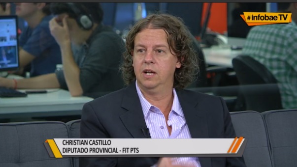 Entrevista a Christian Castillo en Infobae TV