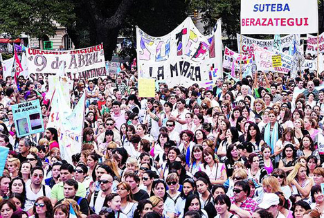 Las seccionales de la oposición de izquierda del SUTEBA paramos el 10 de abril 