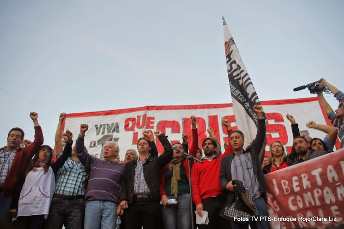 Con el Frente de Izquierda y el Encuentro Sindical Combativo copamos Plaza de Mayo