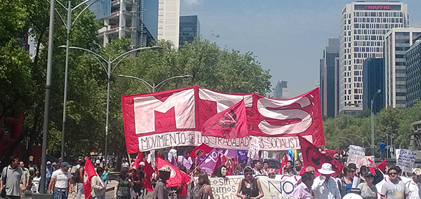 México: El Movimiento de Trabajadores Socialistas se moviliza con la Nueva Central de Trabajadores y el combativo magisterio