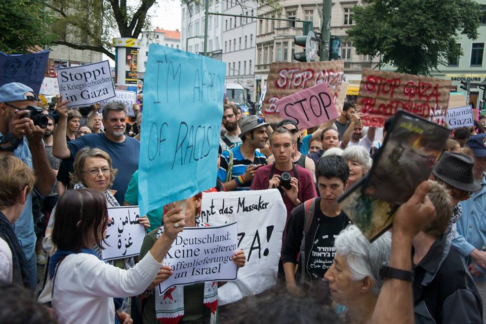 Israelíes en Berlín protestan contra los ataques a Gaza