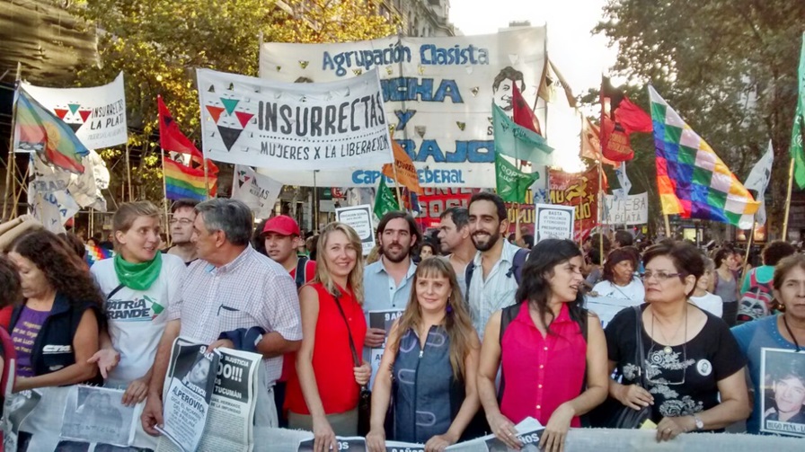 Marcha por el Día de las Mujeres: la izquierda se movilizó con Bregman y Del Caño
