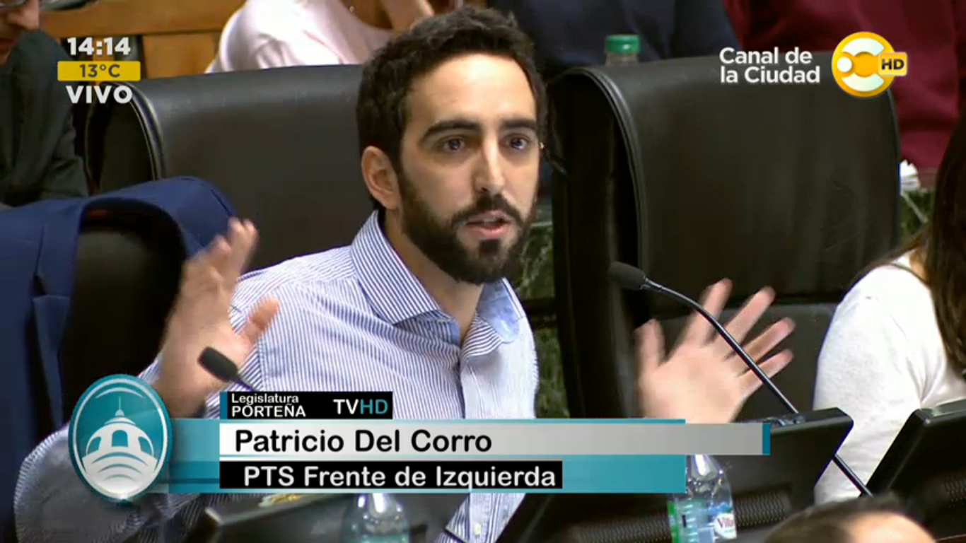 Del Corro: “Queremos explicaciones de la relación entre las empresas de obra pública y el dinero de campaña electoral del PRO”