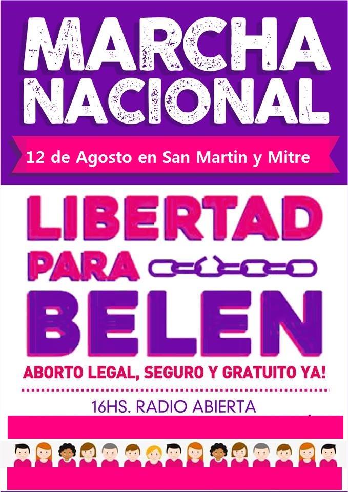 Mar del Plata se suma al reclamo de #LibertadParaBelén