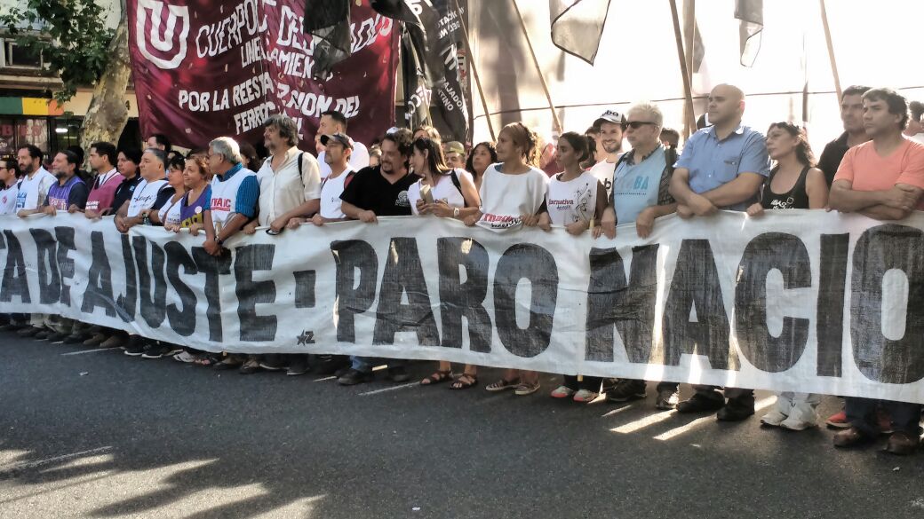 La izquierda y el sindicalismo clasista marcharon a Plaza de Mayo