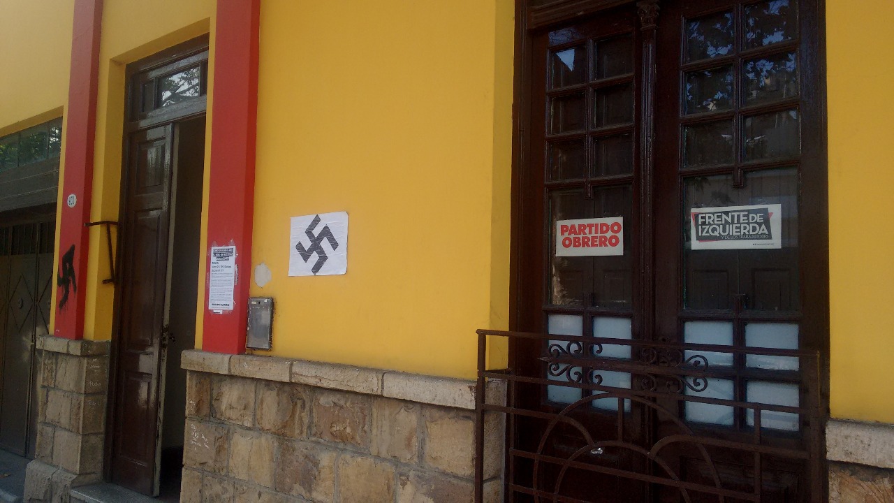 Salta: Alejandro Vilca y Daniela Planes repudiaron pintadas con esvásticas en locales de la izquierda