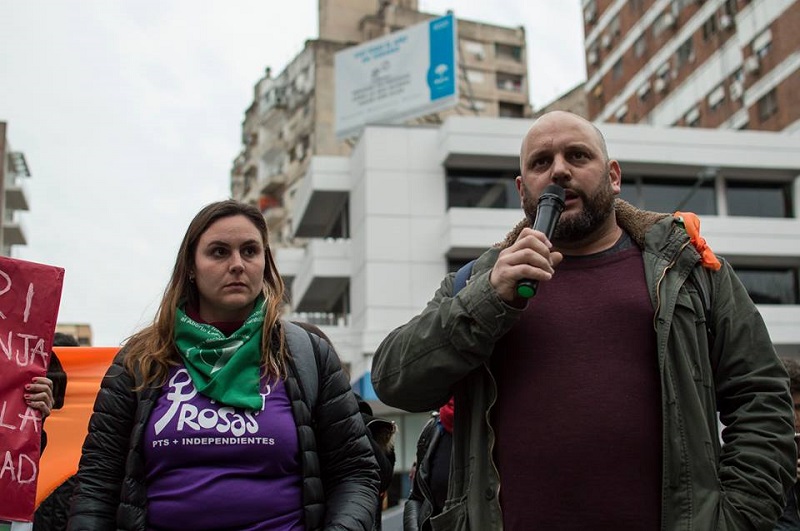 La izquierda junto a trabajadores y estudiantes hará el primer corte de la jornada de paro nacional, en AU Rosario-Buenos Aires