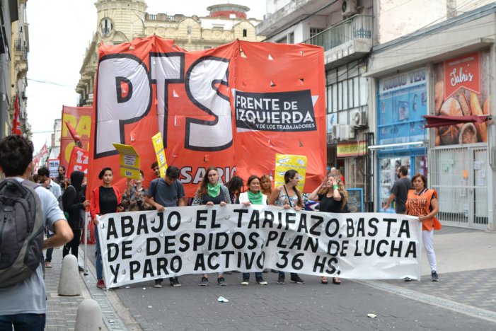Rosario: El Frente de Izquierda marcha hoy contra el ajuste y los tarifazos