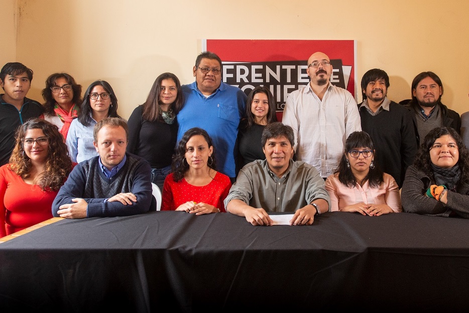 Alejandro Vilca será el candidato a gobernador del Frente de izquierda, Natalia Morales a intendenta y Gastón Remy a diputado