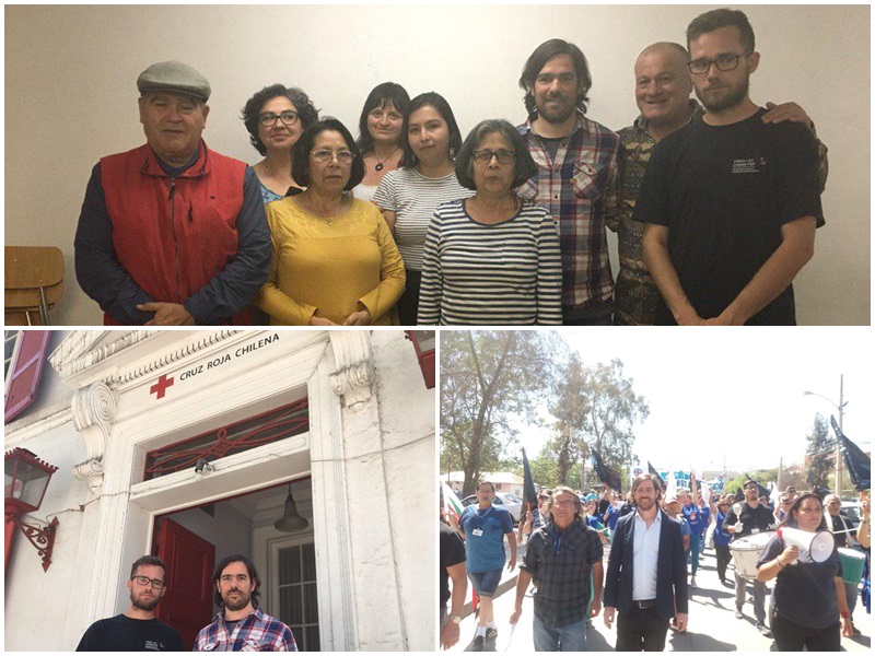 Del Caño en Chile: intensa agenda junto a organismos de derechos humanos y trabajadores