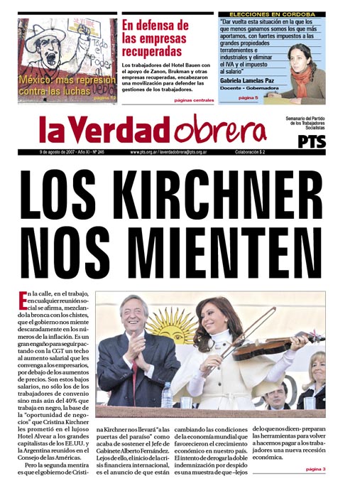 Pesca: Kirchner sigue con el saqueo y la precarización 
