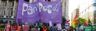 Contra la violencia hacia las mujeres, Pan y Rosas se movilizó en todo el país