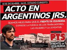 6D | El PTS cierra el año con un masivo acto en Argentinos Juniors