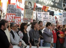 Marcha a dos años del asesinato de Mariano Ferreyra