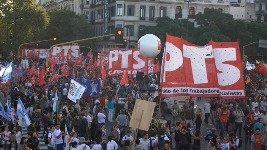 El PTS marchó a Plaza de Mayo