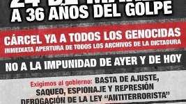 24 Marzo | La Plaza es de los que enfrentamos el espionaje y la represión