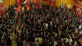 Más de 1.200 jóvenes en un gran acto junto a los estudiantes chilenos en lucha