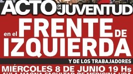 ACTO DE LA JUVENTUD DEL FRENTE DE IZQUIERDA Y LOS TRABAJADORES