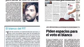 Del Caño en medios con la campaña por el voto en blanco