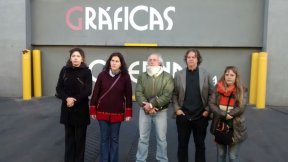 Castillo junto a personalidades estuvieron en la empresa y Municipio por despido de candidato
