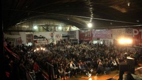 Nicolás del Caño y Christian Castillo en masivo acto del Frente de Izquierda