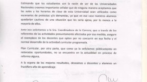 Gonzalez Seligra: “Las autoridades de la universidad quieren prohibir el derecho a huelga de los docentes”