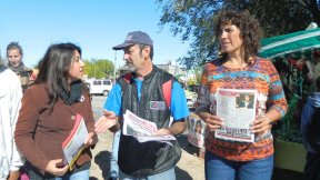 Los candidatos del Frente de Izquierda recorrieron el oeste de la capital