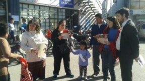 Barbeito visitó Las Heras en el domingo previo a los comicios