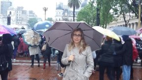 Myriam Bregman participó de la multitudinaria marcha junto a miles de trabajadoras