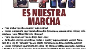 El PTS-Frente de Izquierda marcha hoy 24 en Jujuy por Cárcel a Blaquier y Fuera Milani