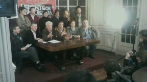 Conferencia de prensa del Frente de Izquierda
