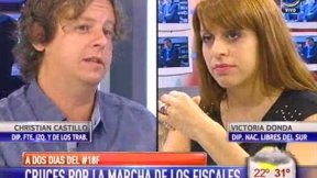 Christian Castillo en A24: debate con Victoria Donda sobre el 18F 
