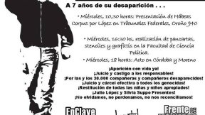 Rosario | El Frente de Izquierda presenta hábeas corpus y se moviliza por Julio López