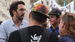 Del Corro del FIT se reunió con cientos de estudiantes para impulsar el boleto educativo gratuito