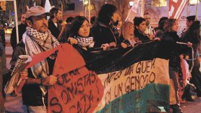 Marcha y acto en Neuquén contra masacre de Israel