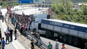 Los mineros a la huelga 