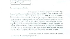 Gestamp: diputados solicitan entrevista urgente con Capitanich