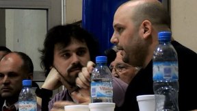 Octavio Crivaro en charla con Jorge Henn y candidatos en Ciencias Económicas