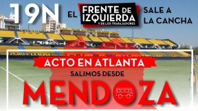 Cientos de mendocinos y mendocinas viajan al acto que cerrará Del Caño en Buenos Aires