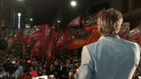Masivo acto de cierre de campaña de Nicolás del Caño